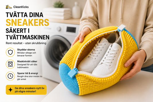 Tvätta dina sneakers säkert i tvättmaskinen